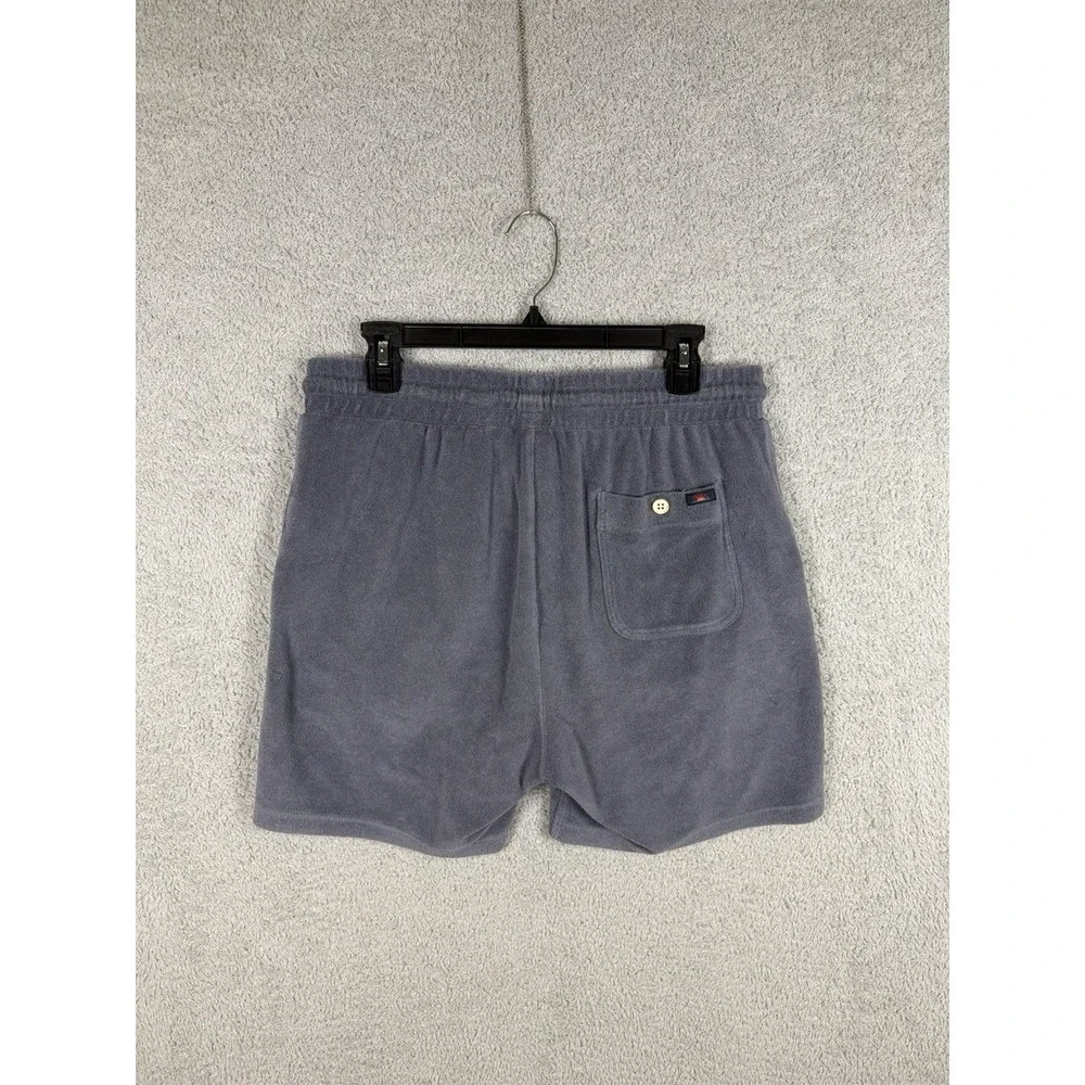 FAHERTY Cabana Towel Terry Sweat Shorts Size L Eastern Storm